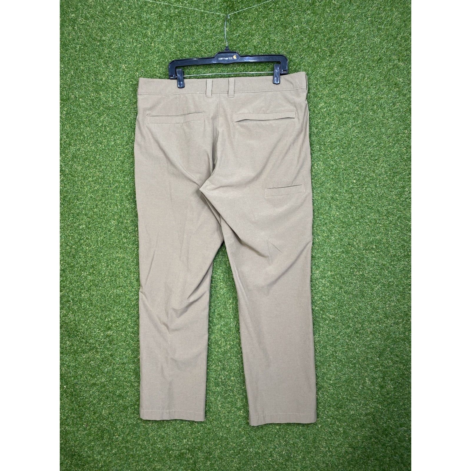 Duluth Trading Company DuluthPants Mens 38x30 Over Chino Beige Slacks Khakis Workwear Size US 38 / EU 54 - 2 Thumbnail