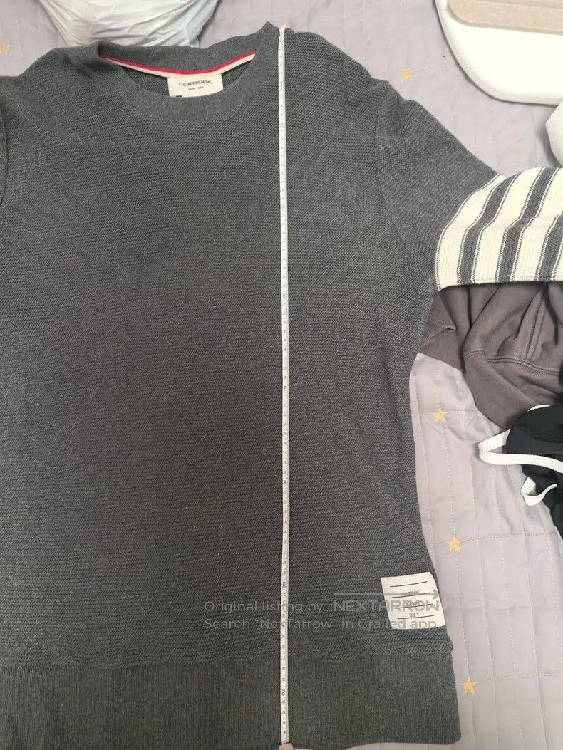Thom Browne Thom Browne Waffle round-neck crewneck long-sleeved sweate Size US XXL / EU 58 / 5 - 6 Thumbnail