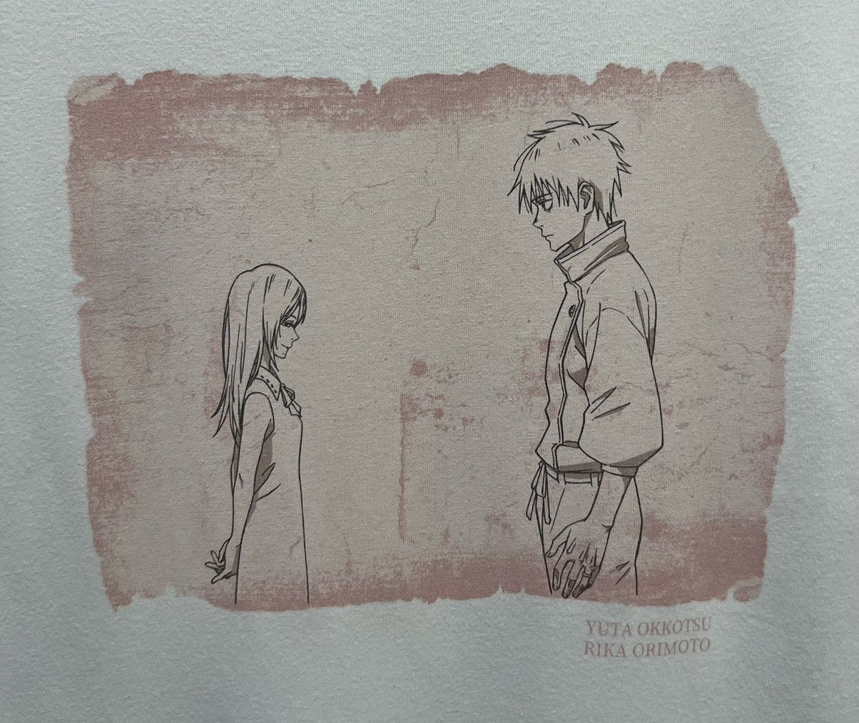 Anime × Uniqlo × Vintage UNIQLO YUTA OKKOTSU X RIKA ORIMOTO SHIRT Size US M / EU 48-50 / 2 - 6 Thumbnail