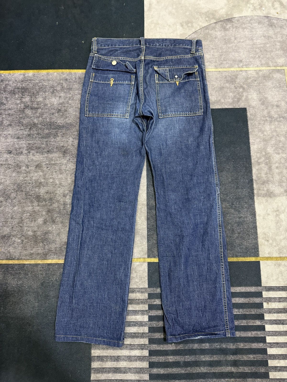 Hysteric Glamour CABANE DE ZUCCA BY ISSEY MIYAKE DENIM PANTS Size US 32 / EU 48 - 3 Thumbnail