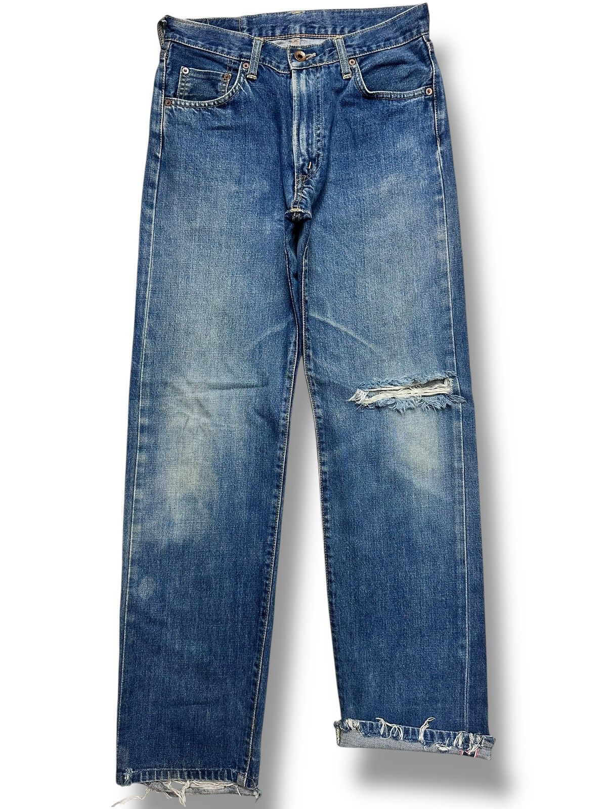 Edwin Vintage Edwin 505 XX Selvedge Japan Denim Distressed Jeans Size US 30 / EU 46 - 1 Thumbnail