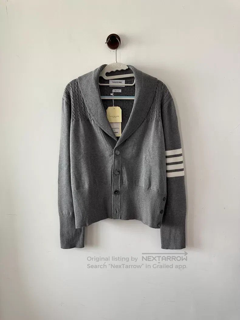 Thom Browne Thom Browne Cape collar wool cardigan Size US L / EU 52-54 / 3 - 1 Thumbnail