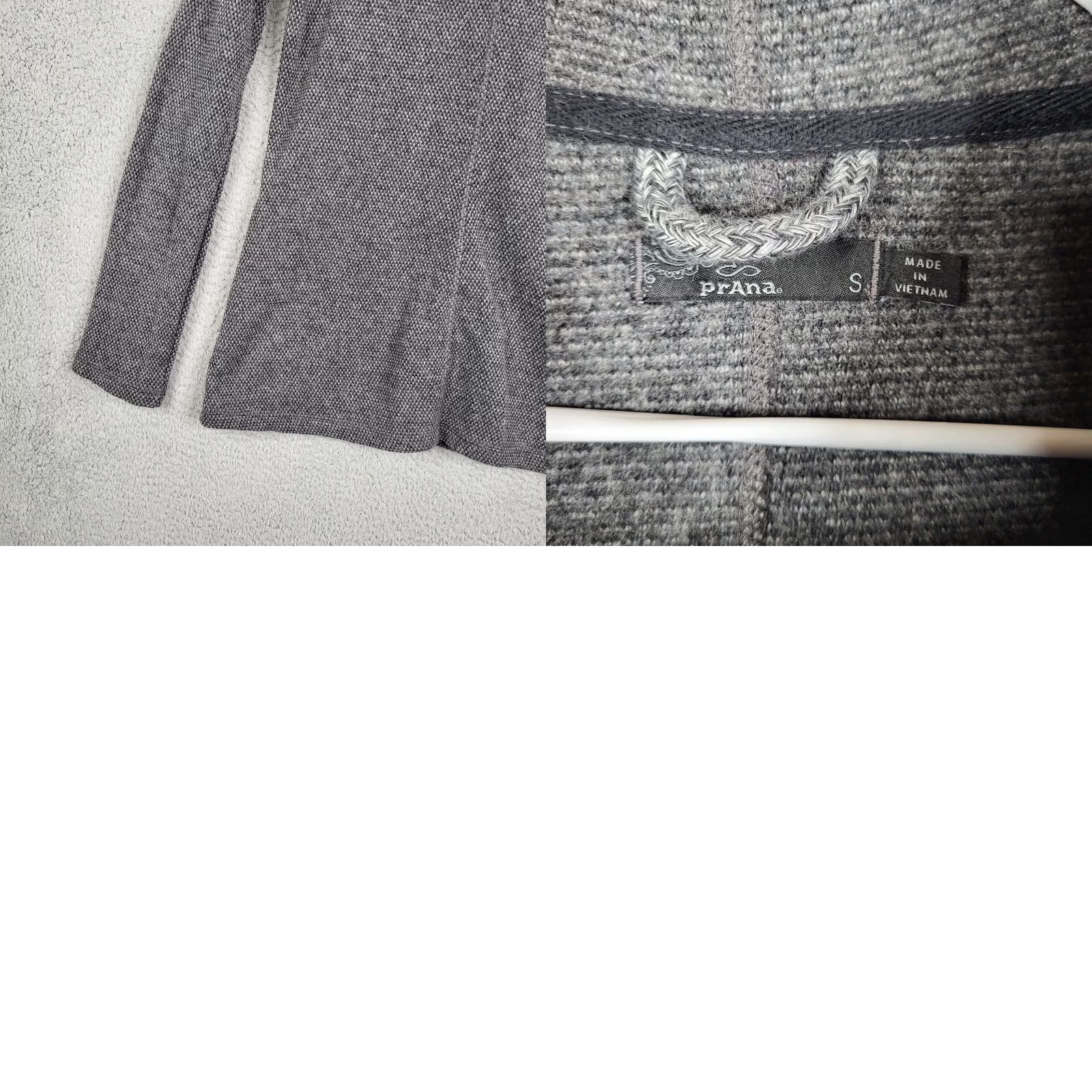 Prana prAna Women's Cowl Neck Wool blend button sweater Gray Size S Size S / US 4 / IT 40 - 8 Thumbnail