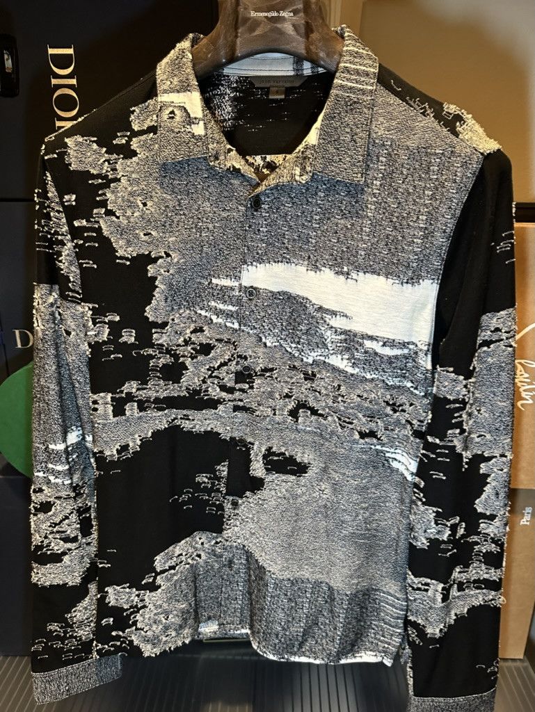 image of John Varvatos Leonard Diffused Overshirt in Mix, Men's (Size Small)