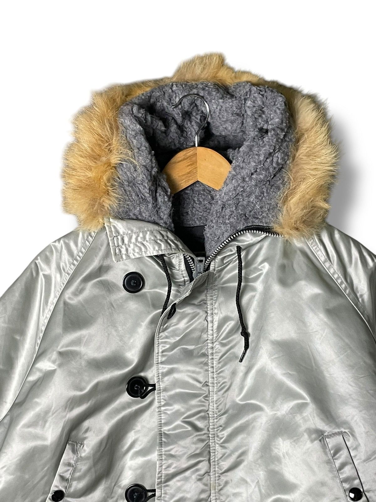 If Six Was Nine × Le Grande Bleu (L.G.B.) × Vintage Arctic Parkas Brand Mink Fur Hooded Jacket (59) Size US L / EU 52-54 / 3 - 4 Thumbnail