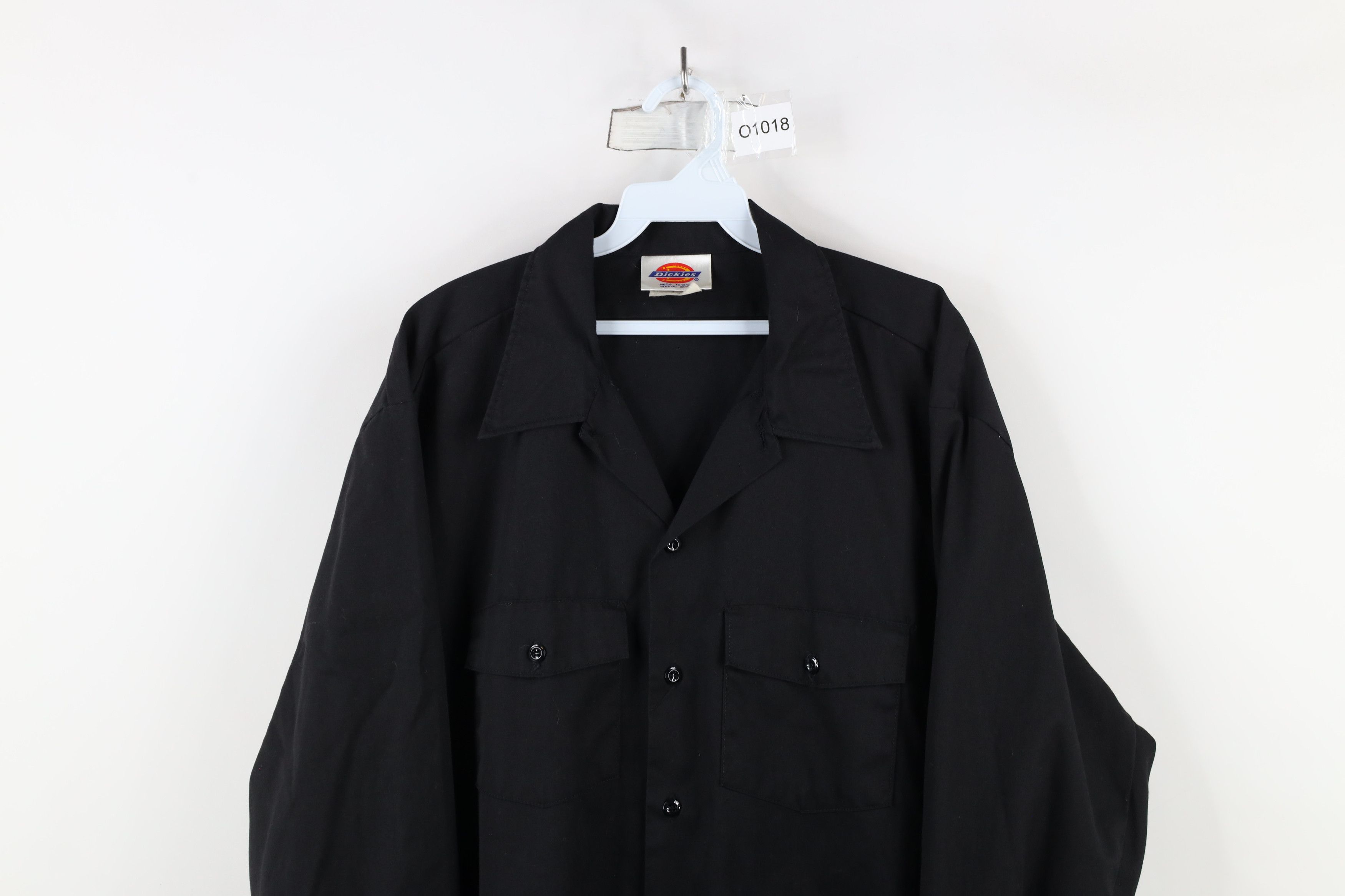 Dickies × Vintage Vintage 90s Dickies Faded Mechanic Workwear Button Shirt USA Size US L / EU 52-54 / 3 - 2 Thumbnail