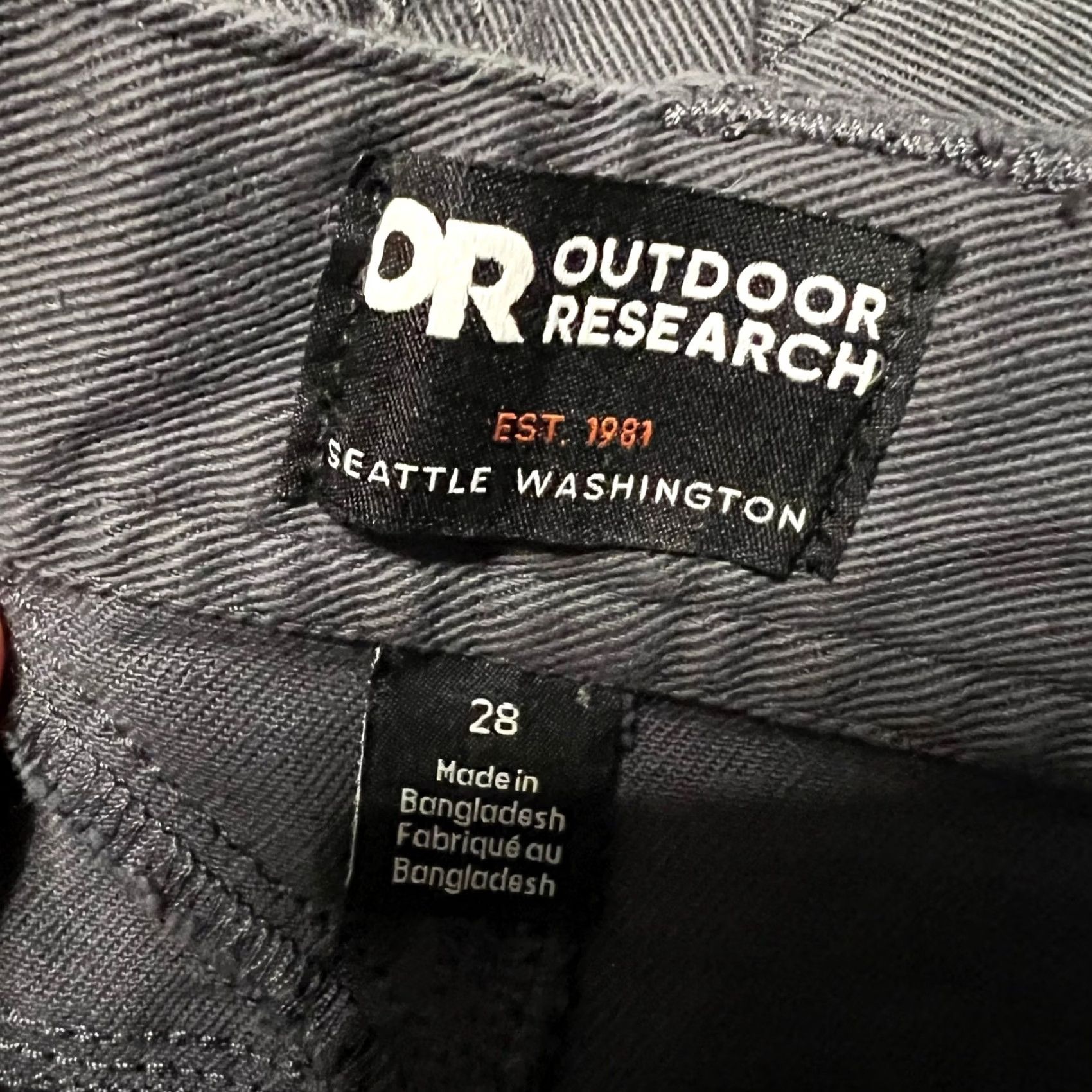 Outdoor Research Outdoor Research Goldbar Pants Mens 28 Gray Canvas Hiking Gorp Mens Regular 28 Inseam 31 Chino 29x31 Size US 28 / EU 44 - 5 Thumbnail