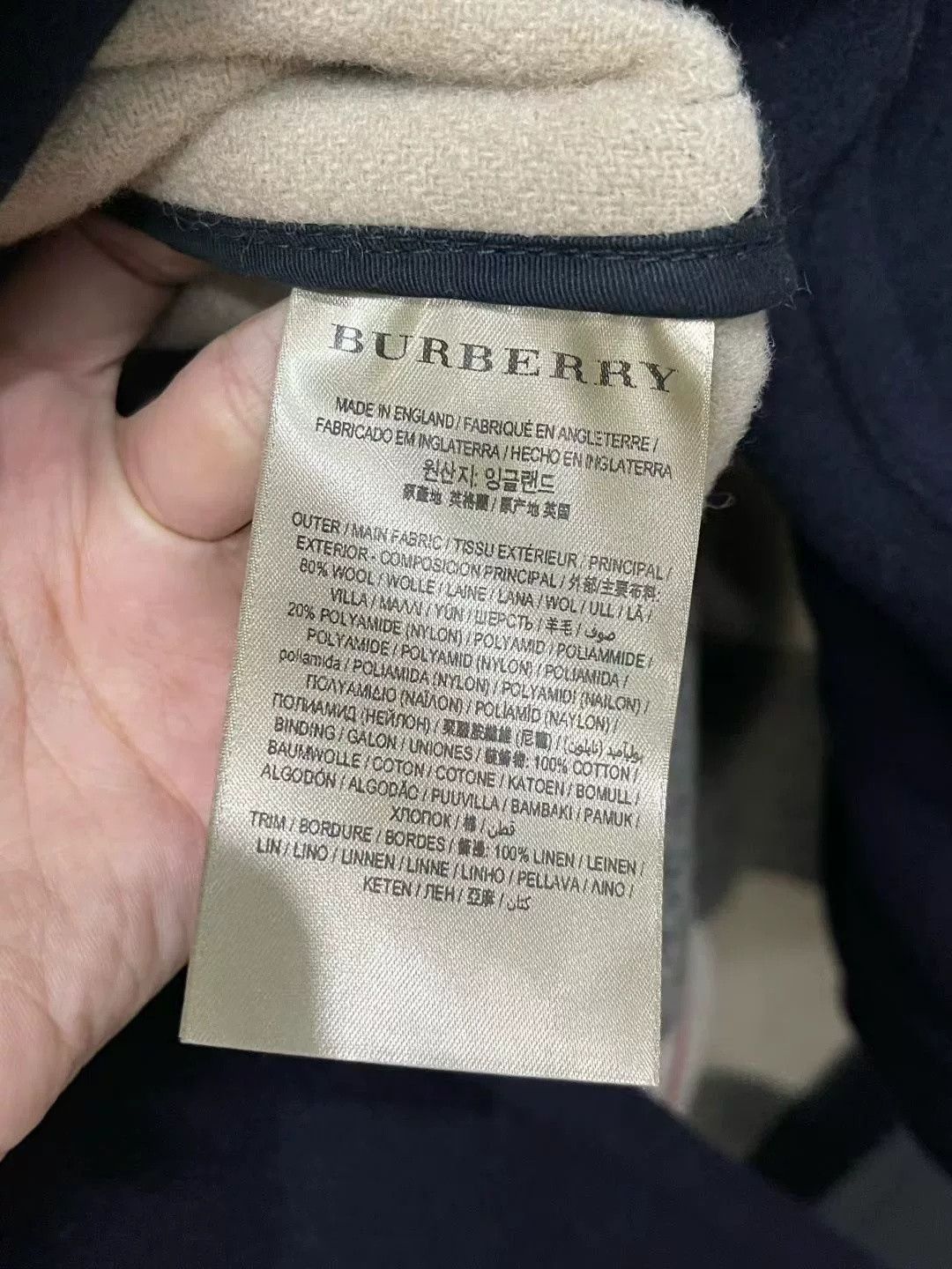 Burberry Burberry Navy Toggle Preppy Coat Size US 7 / EU 40 - 6 Thumbnail