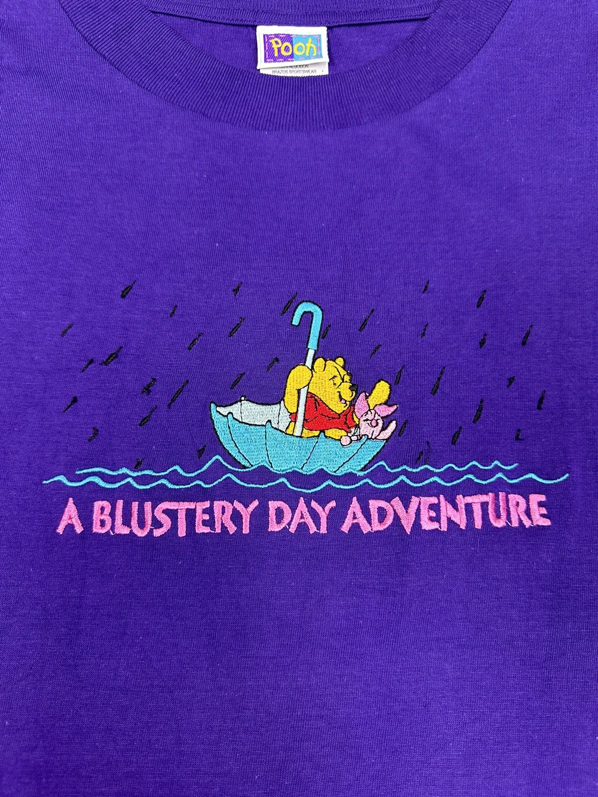 Disney Disney Pooh Embroidery Adventure TShirt A645 Size US L / EU 52-54 / 3 - 3 Thumbnail