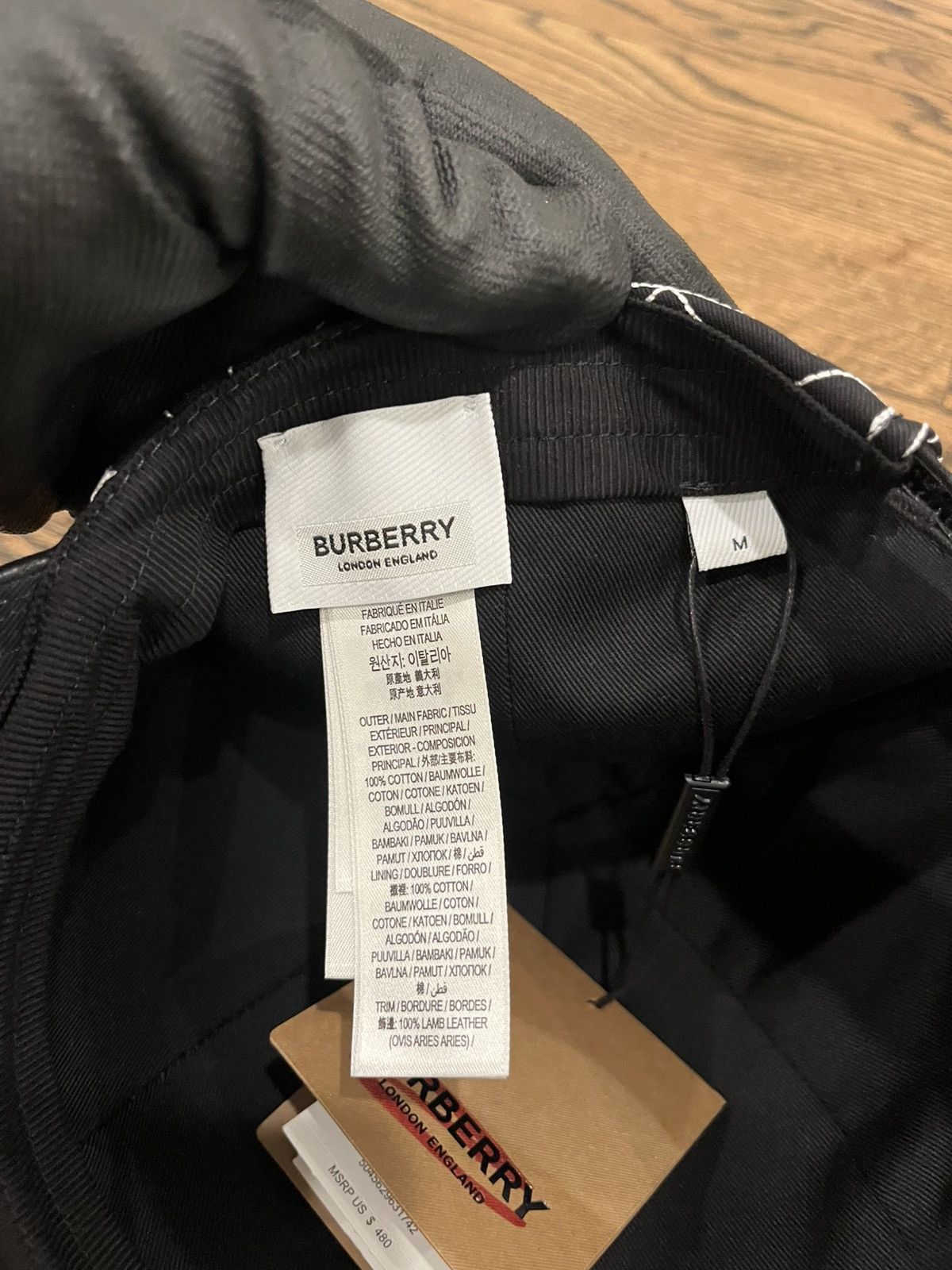 Burberry Burberry Embroidered Star Cotton Gabardine Baseball Cap Size ONE SIZE - 20 Thumbnail