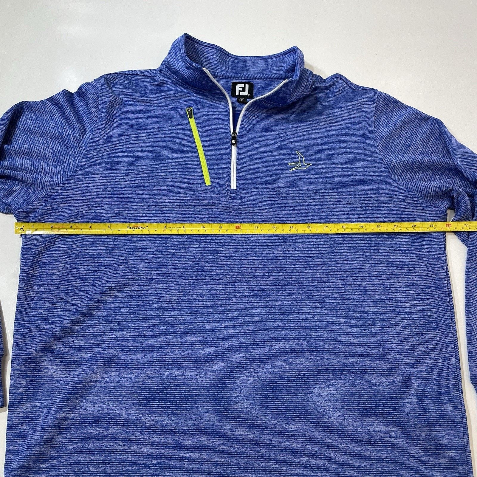 Footjoy FootJoy Men Blue Stripe Knit Half Zip Pullover Golf Jacket L Size US L / EU 52-54 / 3 - 5 Thumbnail
