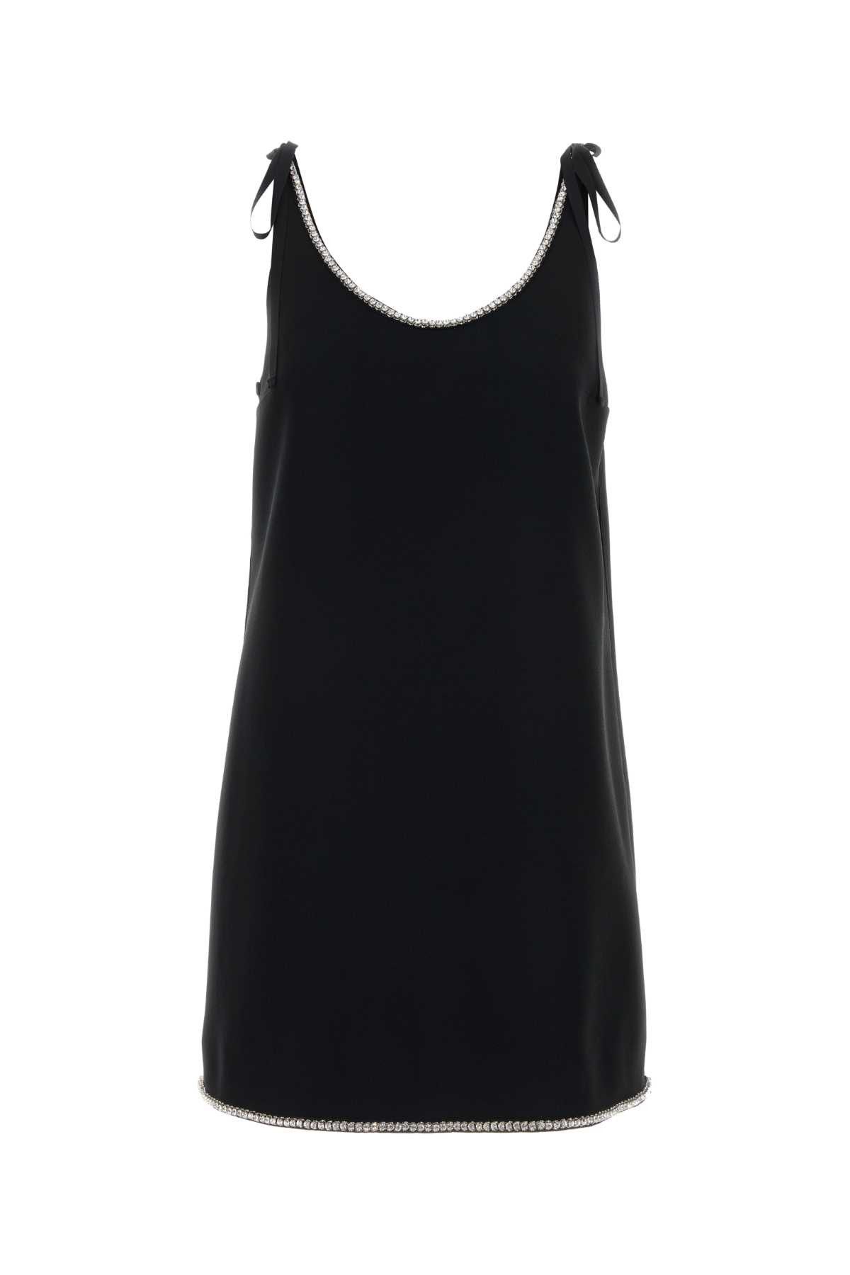 Prada Black Sable Mini Dress Size M / US 6-8 / IT 42-44 - 1 Thumbnail