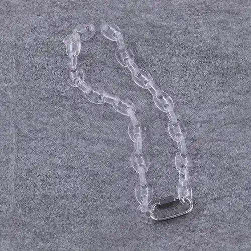 Jewelry Transparent Chain Lock Necklace Size ONE SIZE - 3 Thumbnail