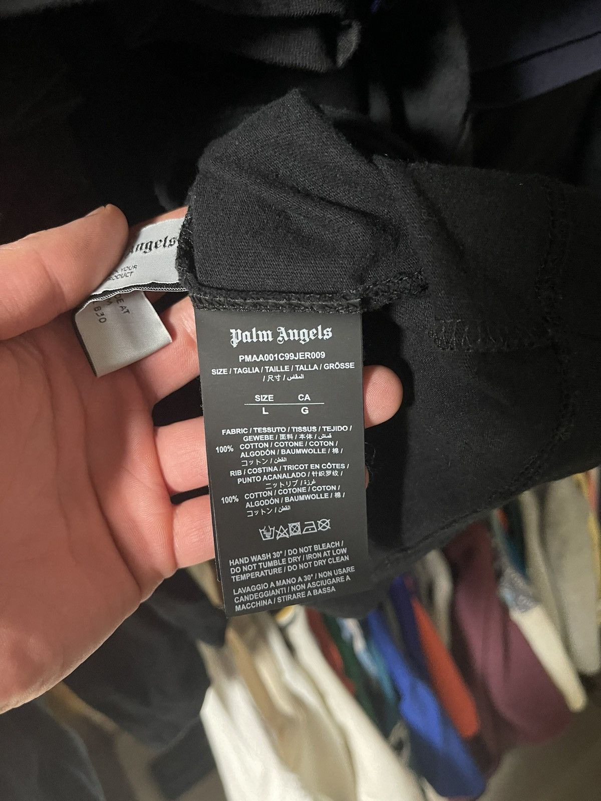 Palm Angels Palm Angels Hong Kong Spray Logo Oversized Tee Size US L / EU 52-54 / 3 - 9 Thumbnail