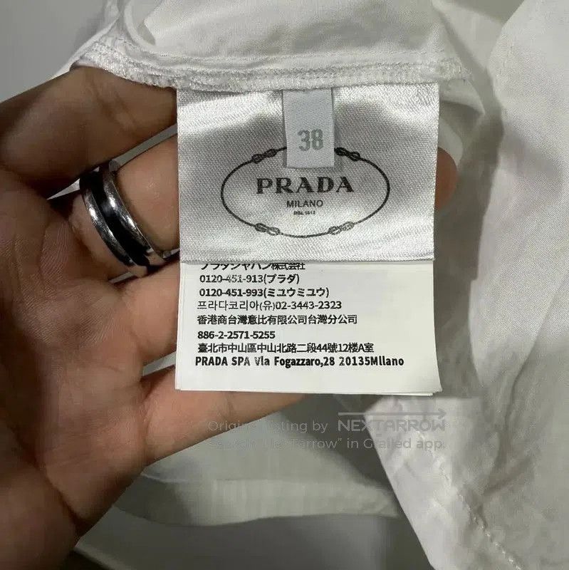 Other Prada White Silk Blend Long Sleeve Shirt. Size US M / EU 48-50 / 2 - 5 Thumbnail