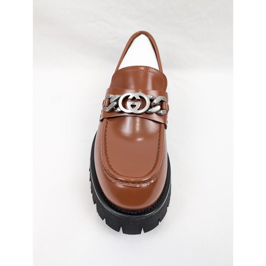 Gucci o1rshd1 Cordovan Lux Loafers in Rust Size US 12 / EU 45 - 6 Thumbnail
