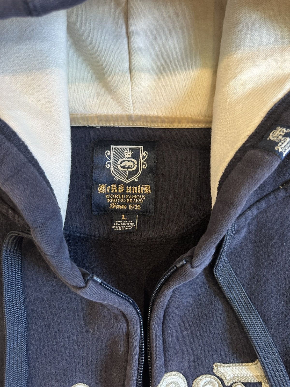 Ecko Unltd. Vintage Ecko Unltd. Zip Up Embroidered Hoodie Size US L / EU 52-54 / 3 - 5 Thumbnail