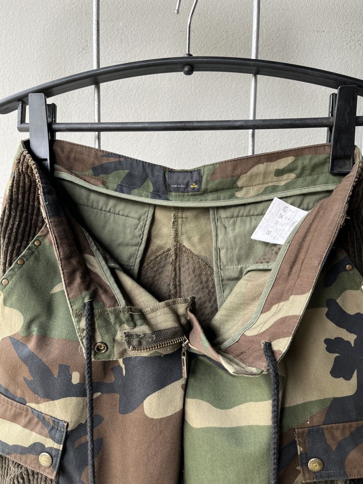 Fendi Fendi Y2K military army low rise pants Size 30" / US 8 / IT 44 - 8 Thumbnail