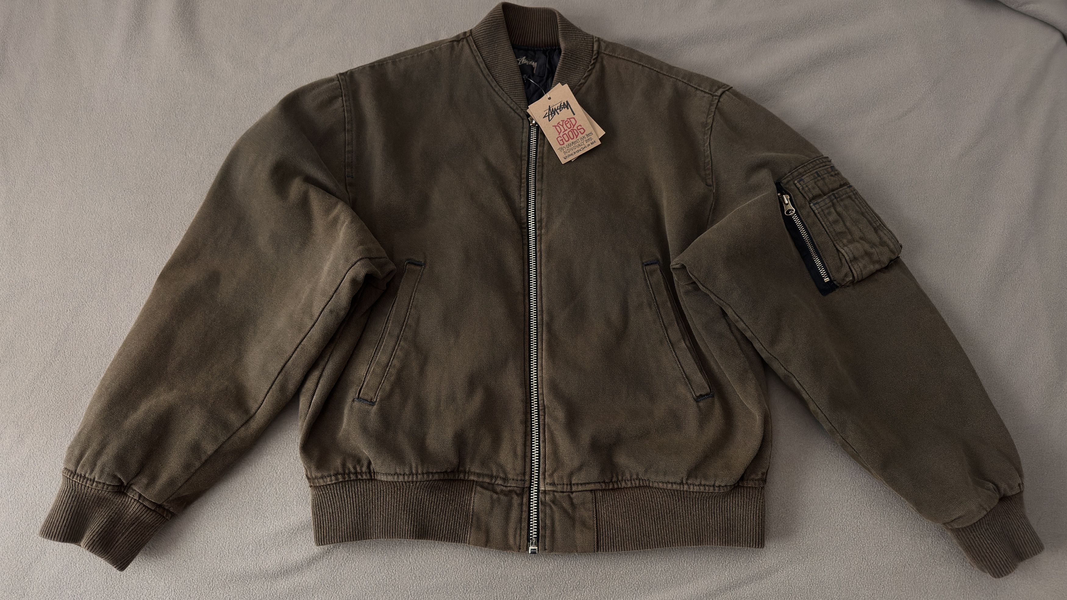 Stussy Stussy Twill Dyed Bomber Jacket Size US M / EU 48-50 / 2 - 2 Thumbnail