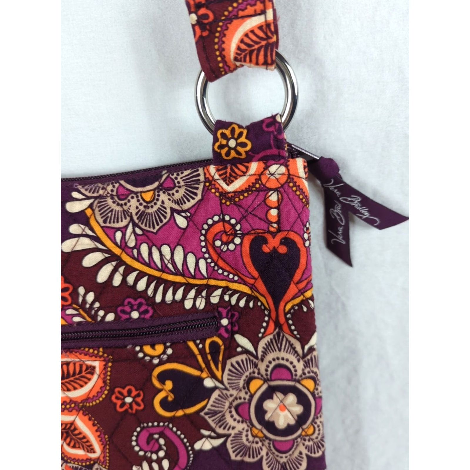 Vera Bradley VERA BRADLEY Safari Sunset Crossbody Purse Hipster Medium Multicolor Corduroy? Size ONE SIZE - 3 Thumbnail