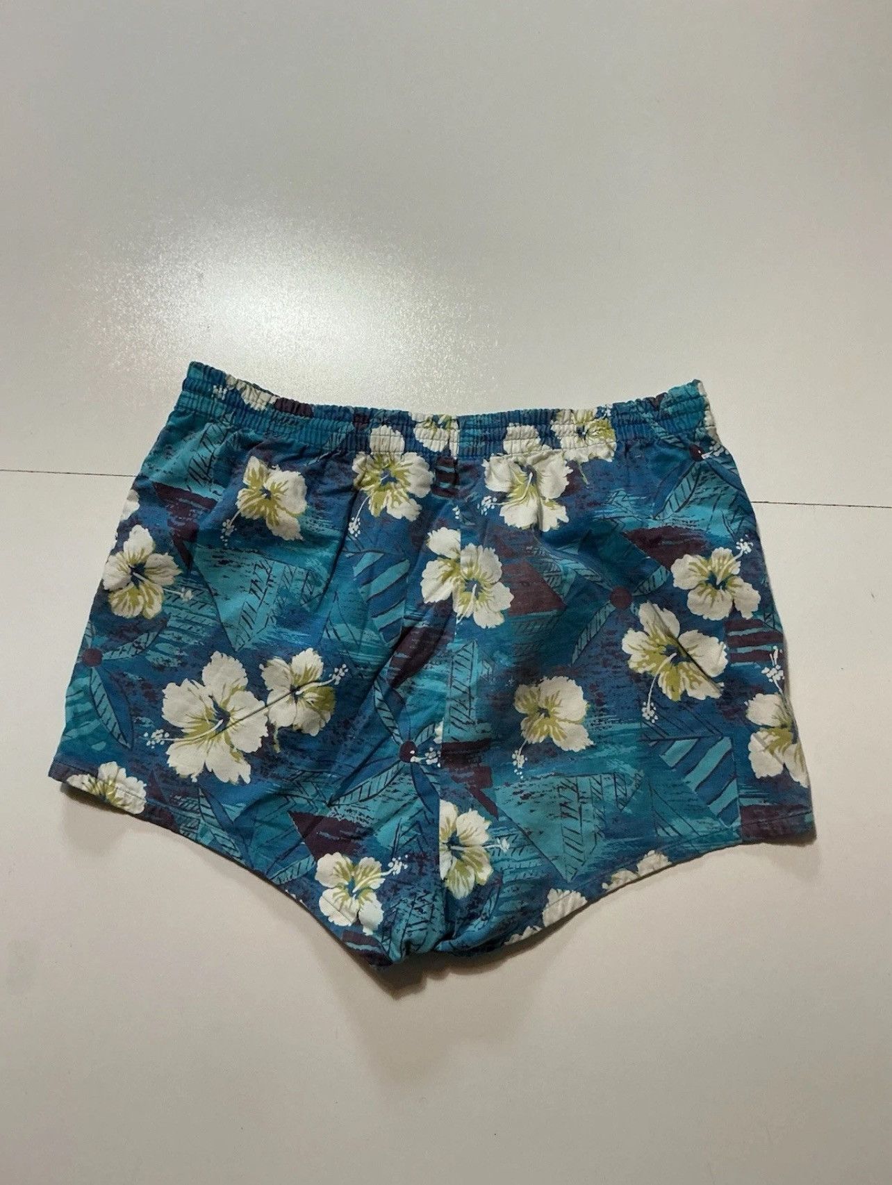 Vintage Vintage 50s 60s Made In California Hawaiian Swim Shorts Size US 36 / EU 52 - 3 Thumbnail