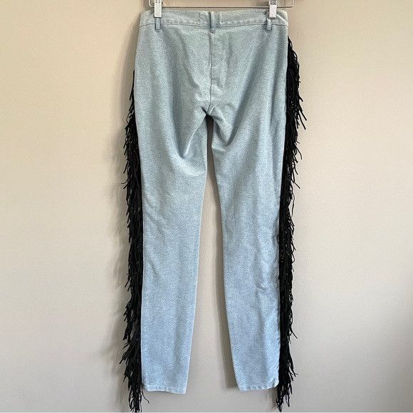 Other Oneteaspoon Low Rise Denim Leggings w/ Fringe - Small 🐴 Size 28" / US 6 / IT 42 - 6 Thumbnail