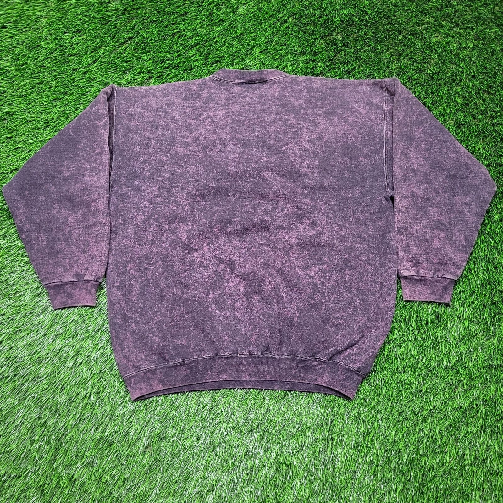 Hanes VTG 90s Hanes USA Made Acid Wash Sweatshirt Women XL Slouchy Size L / US 10 / IT 46 - 3 Thumbnail