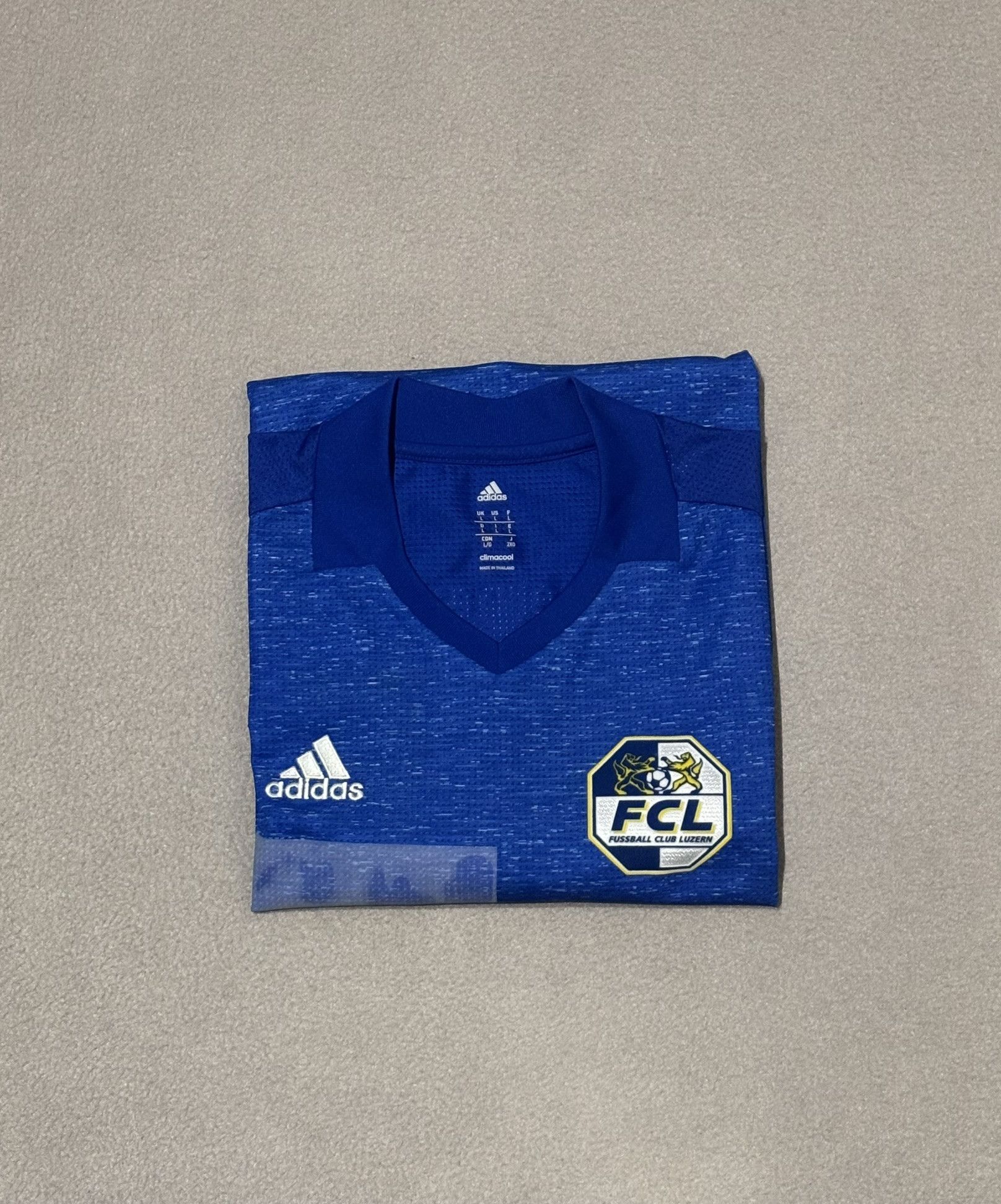 Adidas FC Luzern 2017/2018 Adidas #4 Player Issue Football Jersey Size US L / EU 52-54 / 3 - 18 Thumbnail