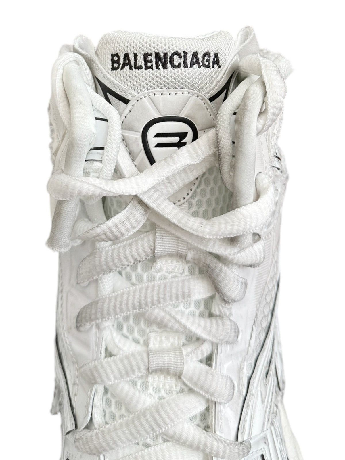 Balenciaga White High Top Mid Runner Size US 7 / EU 40 - 3 Thumbnail