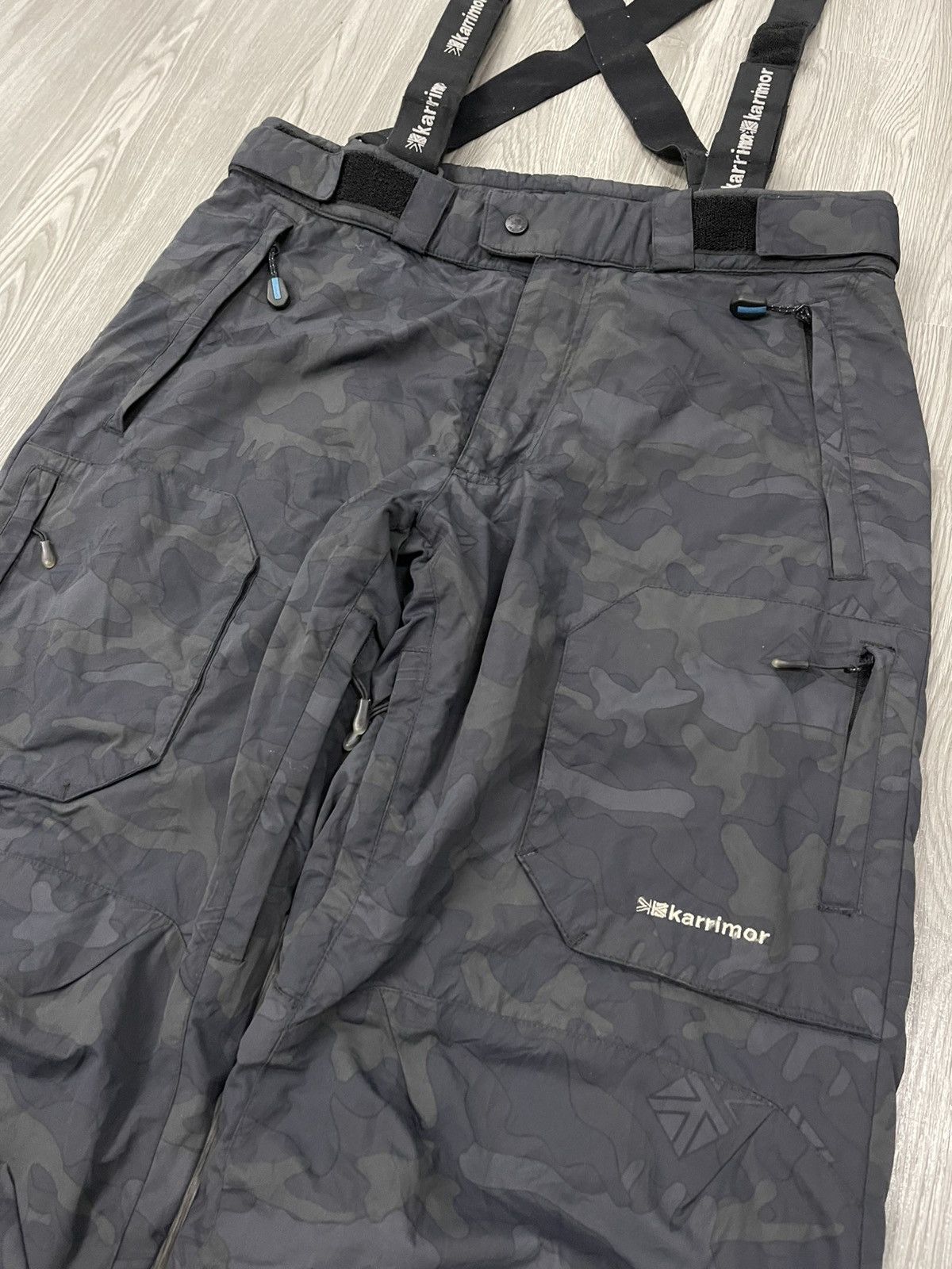 Japanese Brand × Karrimor Karrimor Black Camo Ski Pant With Suspender Size US 34 / EU 50 - 5 Thumbnail