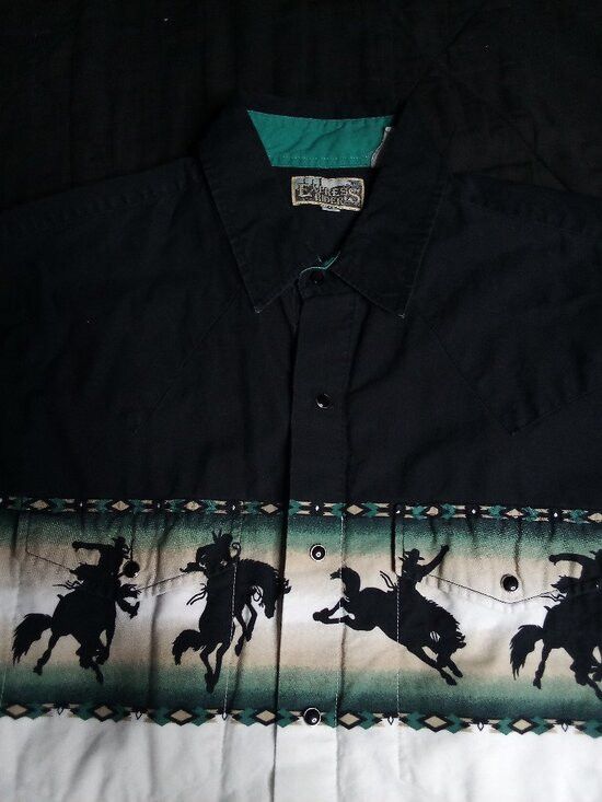 Other Vintage Express Rider Cowboys Horseback Button Shirt Size US L / EU 52-54 / 3 - 1 Thumbnail