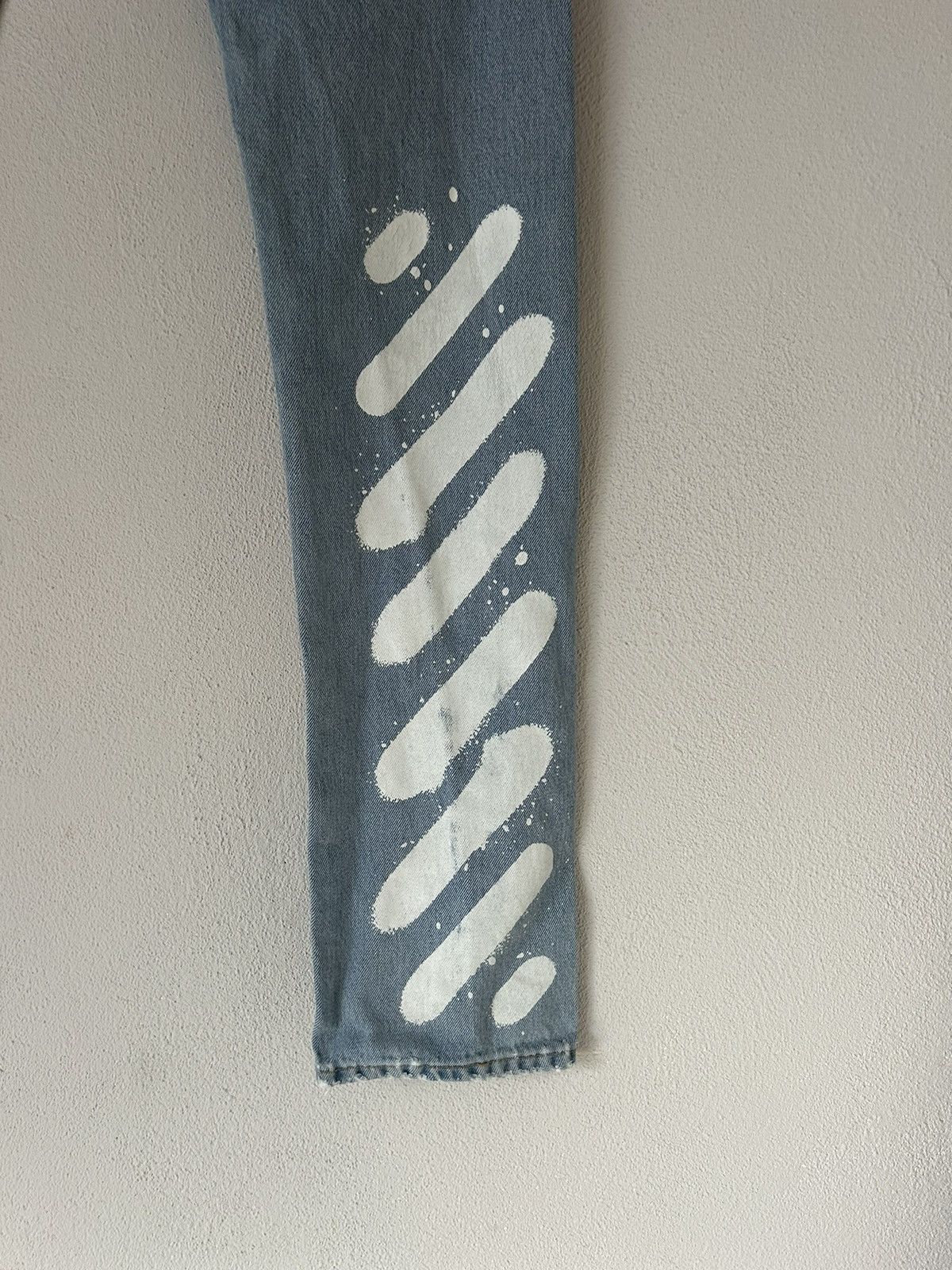 Off-White Off-White Diagonal Stripe Jeans - Size 30 Size US 30 / EU 46 - 10 Thumbnail