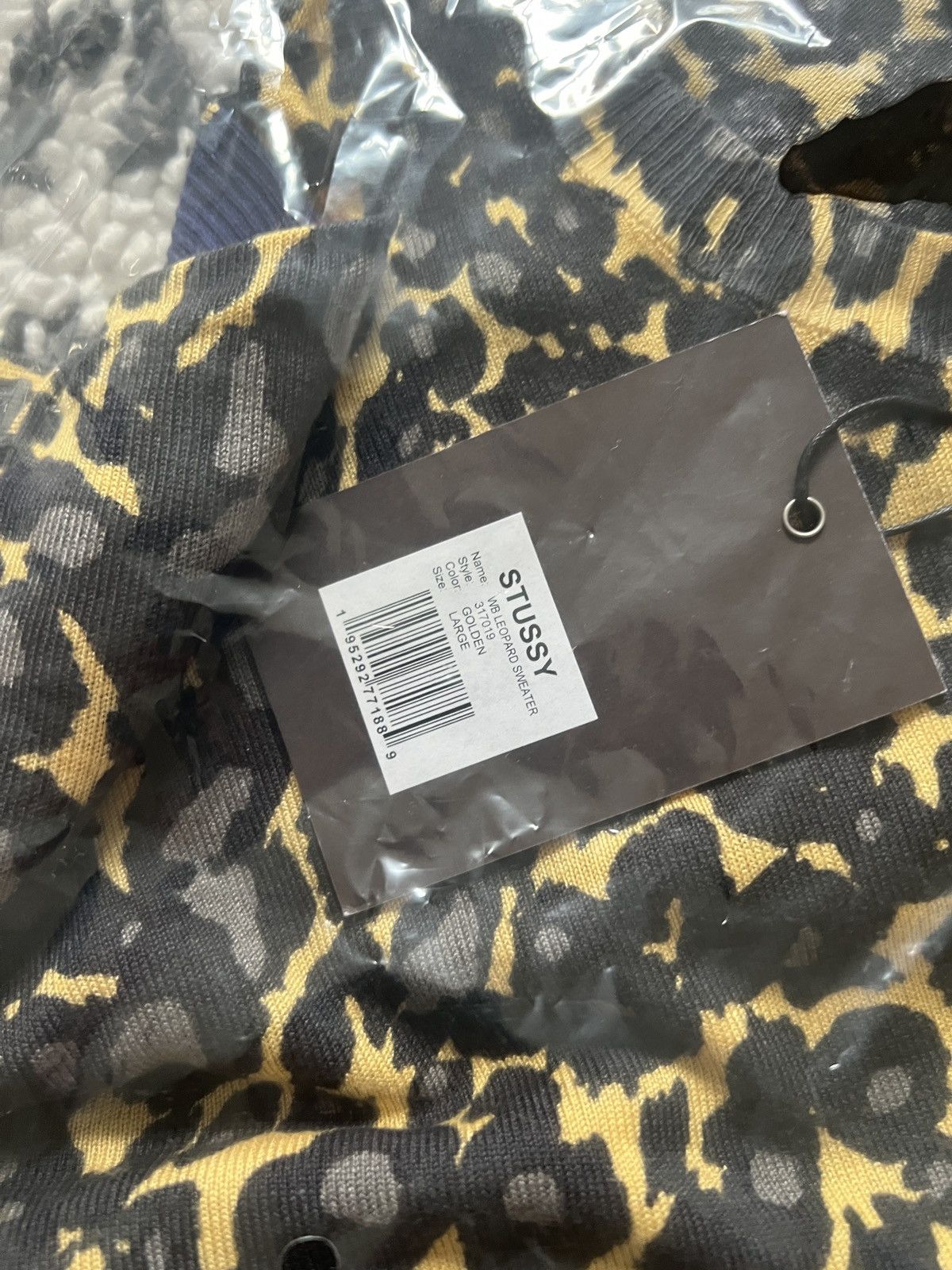 Stussy NEW Stussy x Wales Bonner Leopard Sweater Size Large Golden Size US L / EU 52-54 / 3 - 5 Thumbnail
