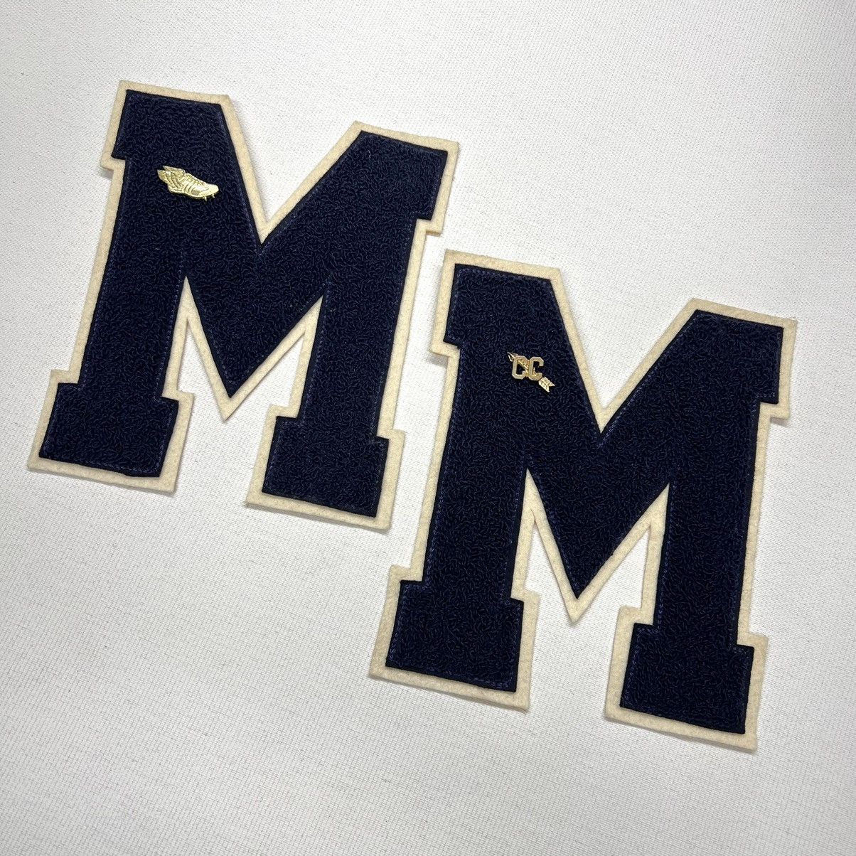 Vintage Letterman Varsity Patch Letter M Blue Chenille Felt Sports Size ONE SIZE - 1 Thumbnail