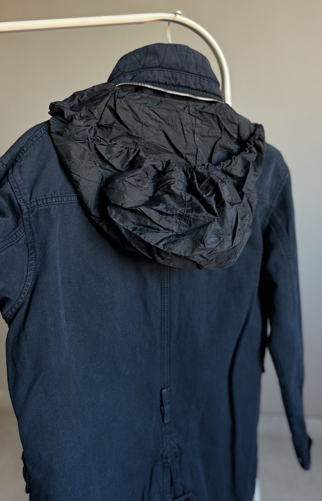 Alexander McQueen Alexander McQueen Cotton Nylon Hood Faded Jacket Coat Size US M / EU 48-50 / 2 - 13 Thumbnail