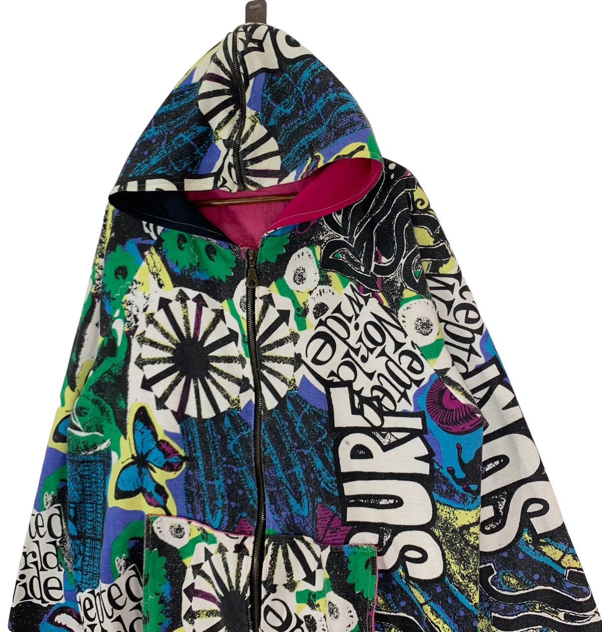 Arts & Science Vintage 90s Accepted World Wide Surfing Surfwear Hoodie Size US L / EU 52-54 / 3 - 3 Thumbnail