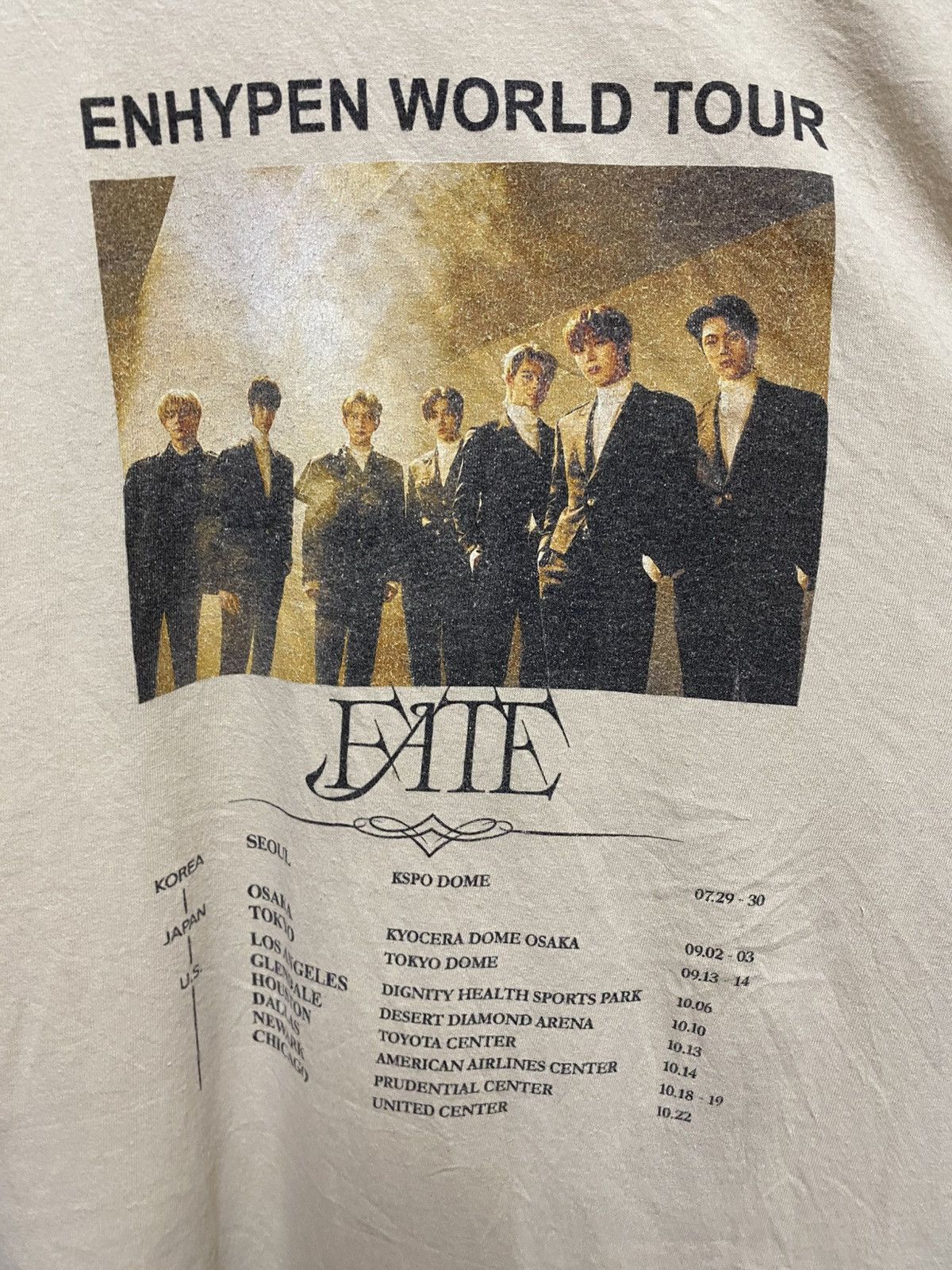 Band Tees Enhypen World Tour Crewneck Tee Size US XL / EU 56 / 4 - 5 Thumbnail