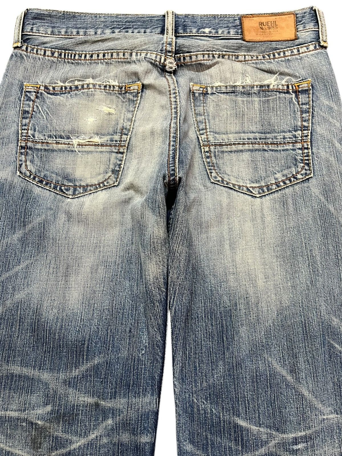 Ruehl No. 925 Vintage Ruehl No.925 Low Rise Bootcut Ripped Denim Size US 34 / EU 50 - 6 Thumbnail