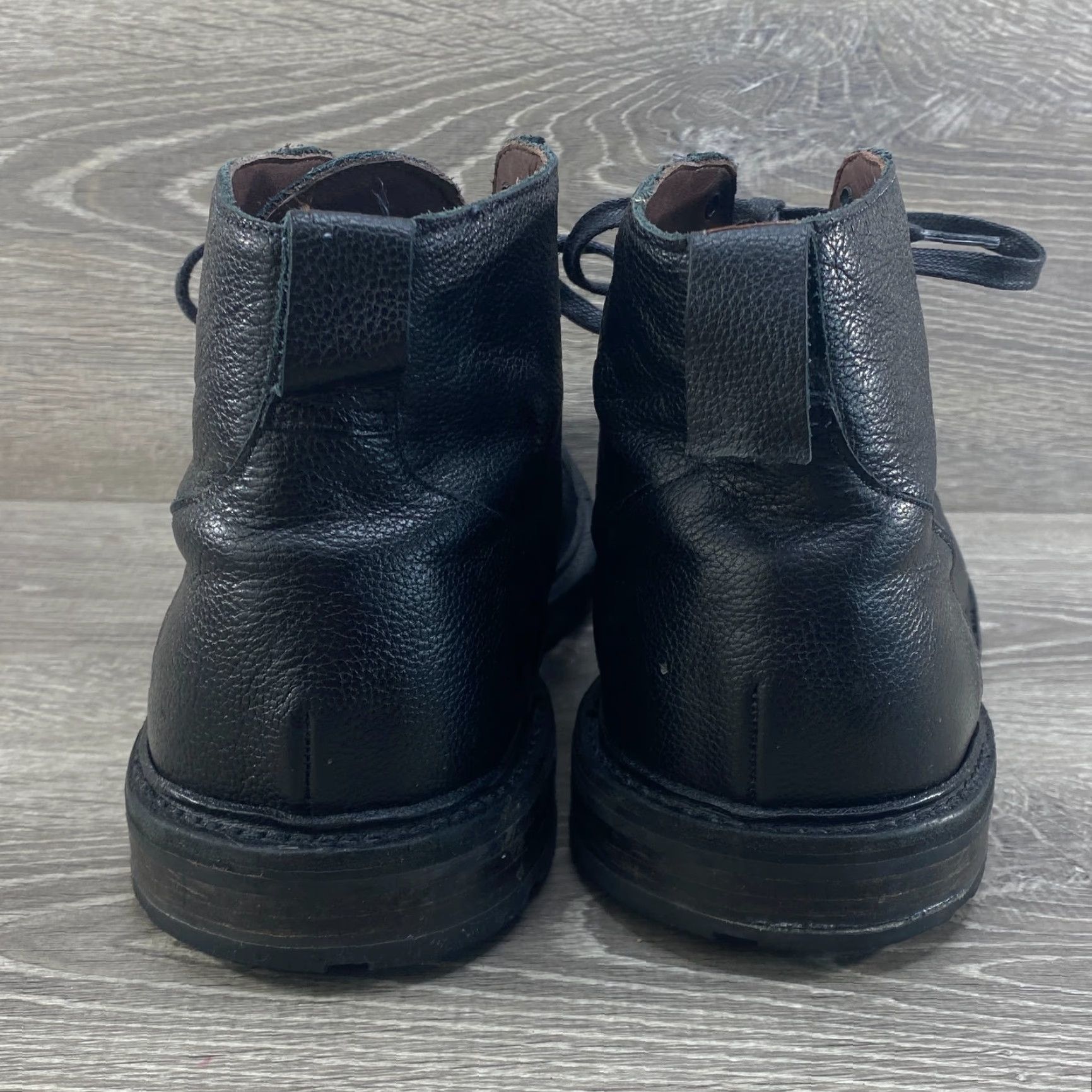 Allen Edmonds Allen Edmonds Alpine Mens 12 Boots Black Leather Port Washington Weather Proof Lace Up Vibram Sole Size US 12 / EU 45 - 6 Thumbnail