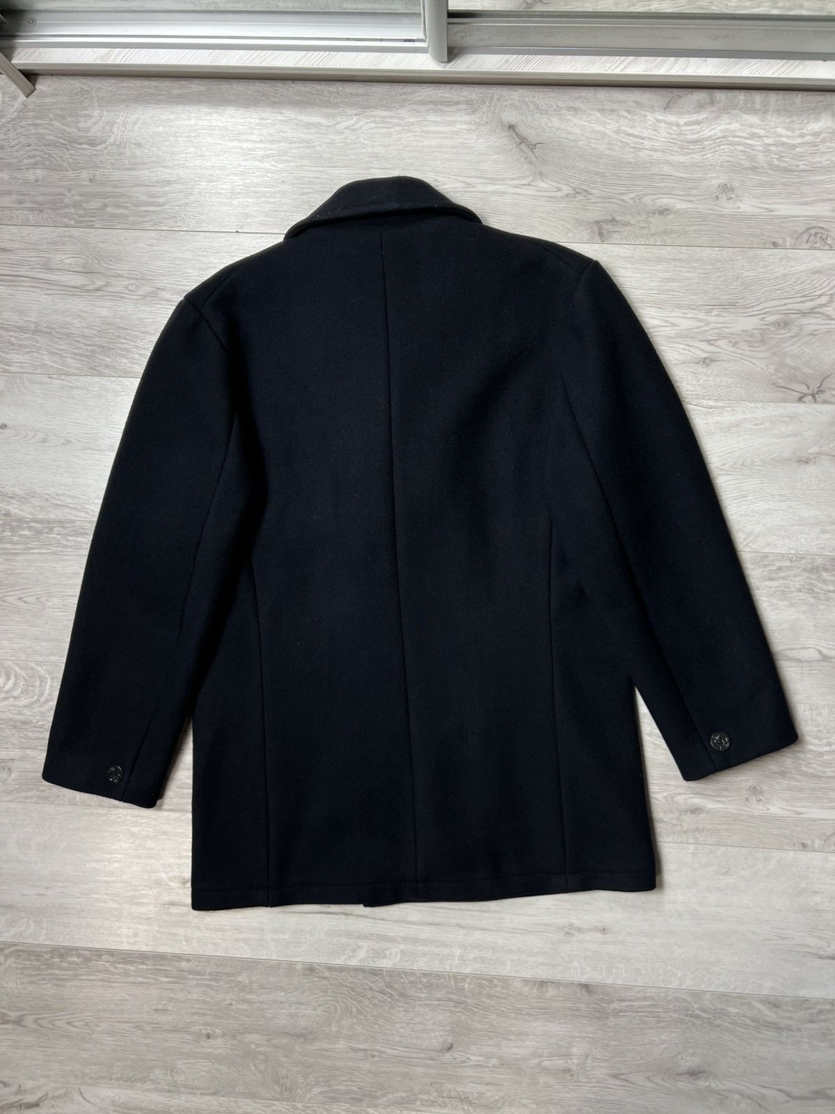 G-Star Rare G-Star RAW Wool Double Breasted Pea Coat Anchor Buttons Size US L / EU 52-54 / 3 - 9 Thumbnail