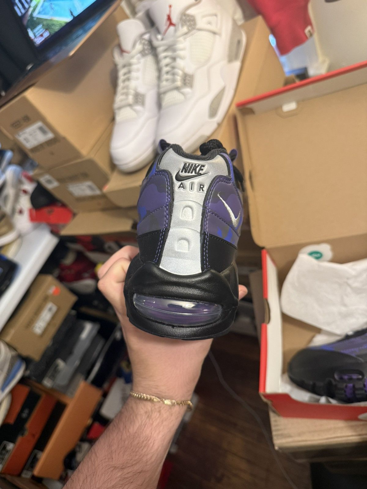 Nike Nike airmax 95 purple camo size 11.5 new Size US 11.5 / EU 44-45 - 4 Thumbnail