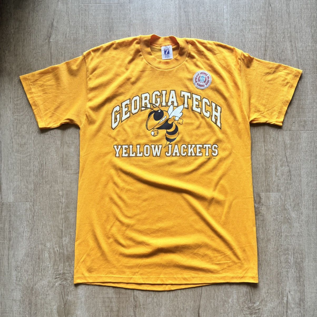 NCAA × Vintage Single Stitch NWT Georgia Tech Yellow Jackets Tshirt Size US XL / EU 56 / 4 - 1 Thumbnail