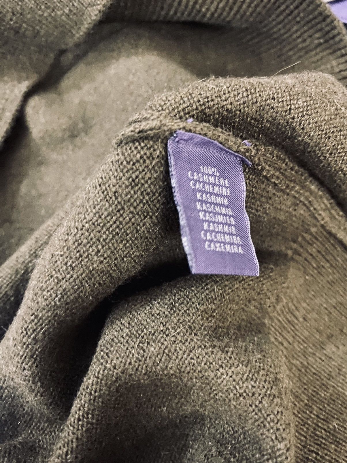 Ralph Lauren Purple Label RL Purple Label 🇮🇹 Fern Green cashmere jersey crewneck L NEW Size US L / EU 52-54 / 3 - 6 Thumbnail