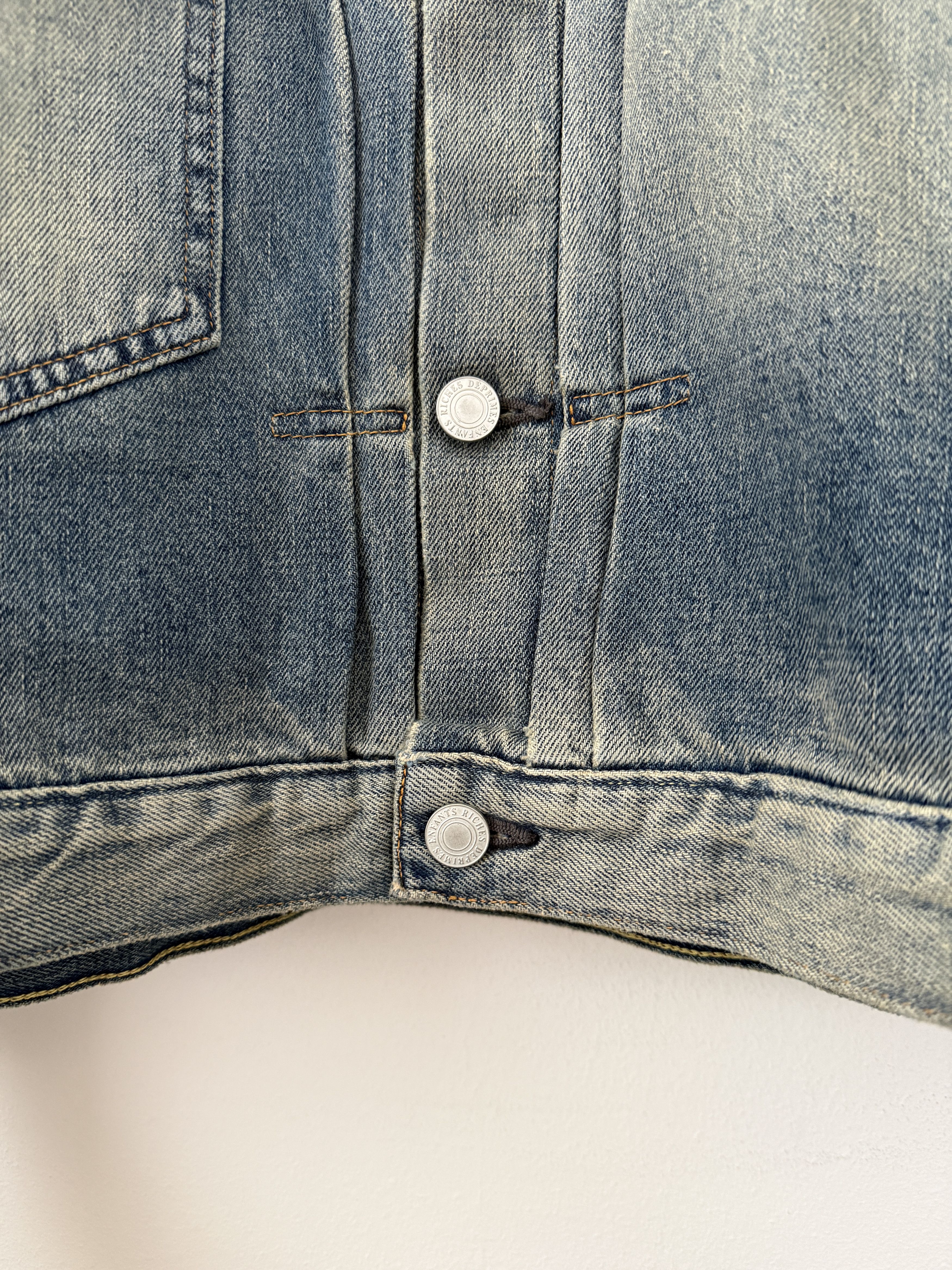 Enfants Riches Deprimes Distressed Lined Denim Jacket Size US L / EU 52-54 / 3 - 9 Thumbnail