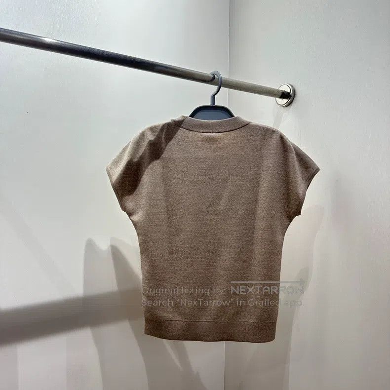 Hermes Hermes Solid color wool blend short sleeve Size XS / US 0-2 / IT 36-38 - 2 Thumbnail