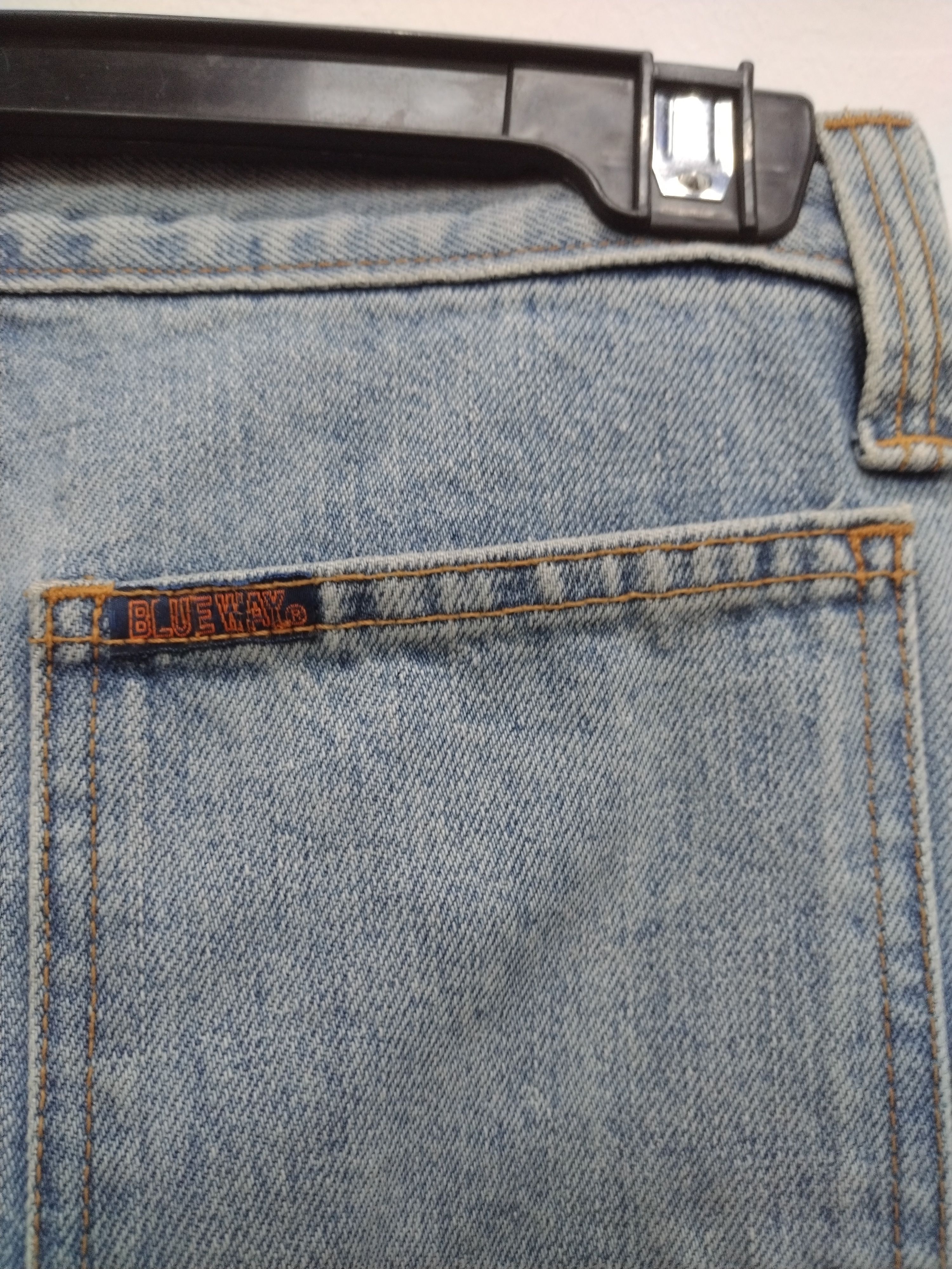 Japanese Brand × Le Grande Bleu (L.G.B.) × Vintage Vintage BLUE WAY Flare Bootcut Faded Jeans Bell Button Size 28" / US 6 / IT 42 - 13 Thumbnail