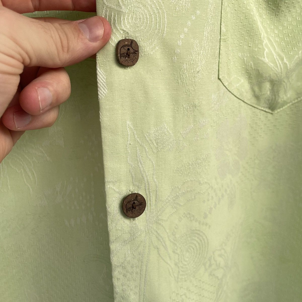 Vintage Vintage Silk Cropped Camp Collar Shirt Bowling Boxy Size US XL / EU 56 / 4 - 4 Thumbnail