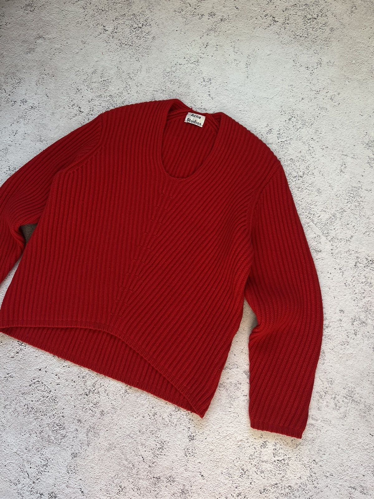 Acne Studios Women's Acne Studios Deborah L-wool Sweater Red Size S / US 4 / IT 40 - 6 Thumbnail