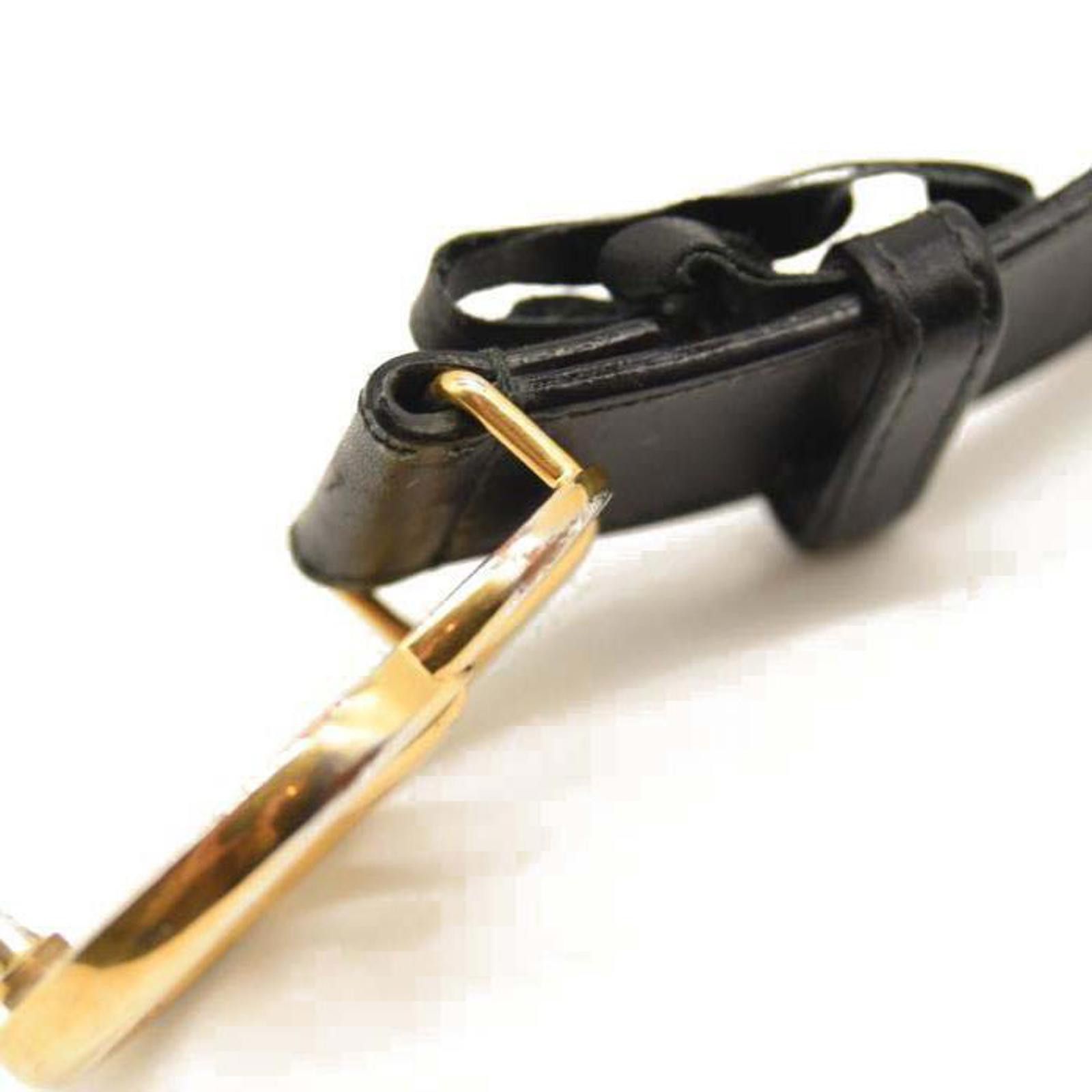 Gucci GUCCI Calfskin Double G 20mm Belt 100 40 Black Size ONE SIZE - 7 Thumbnail