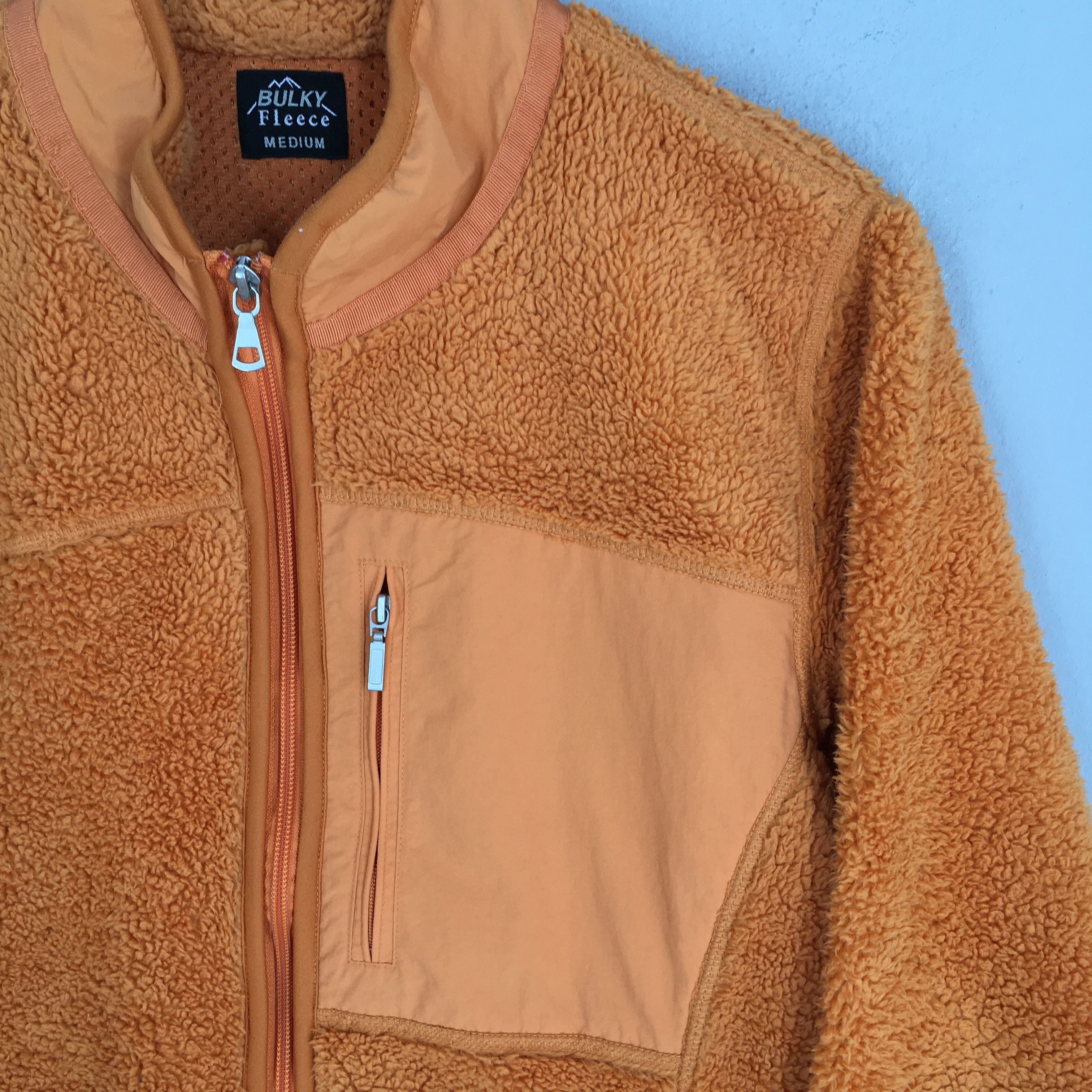Uniqlo Vintage Uniqlo Bulky Fleece Orange Jacket Medium Size US M / EU 48-50 / 2 - 5 Thumbnail